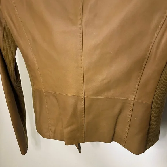 Vince NWOT Goat Leather Moto Jacket Size XS - Picture 4 of 11